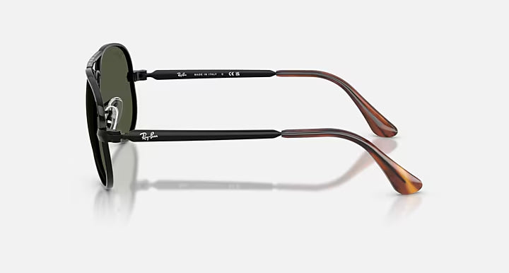 Ray-Ban Aviator MAX Black & Green Sunglasses - Size 58