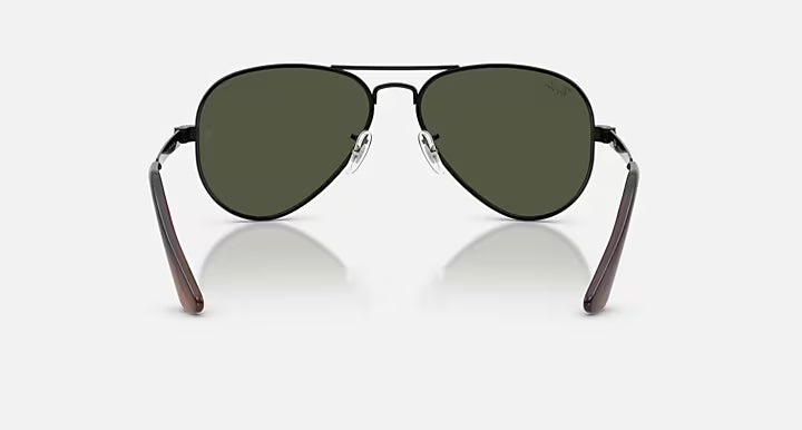 Ray-Ban Aviator MAX Black & Green Sunglasses - Size 58