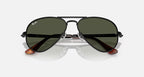 Ray-Ban Aviator MAX Black & Green Sunglasses - Size 58