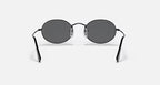 Ray-Ban Oval Metal Black & Dark Grey Sunglasses -Size 51