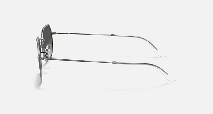 RAY-BAN OCTAGONAL CLASSIC Gunmetal & Grey Gradient Irregular Sunglasses For Unisex L