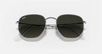 RAY-BAN HEXAGONAL FLAT LENSES Gunmetal & Grey Gradient Irregular Sunglasses For Unisex XL