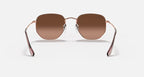 RAY-BAN HEXAGONAL FLAT LENSES Copper & Brown Gradient Irregular Sunglasses For Unisex M