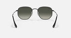 RAY-BAN HEXAGONAL Black & Grey Gradient Irregular Sunglasses For Unisex M