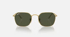 RAY-BAN JIM Arista Gold & Green Irregular Sunglasses For Unisex L