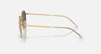 RAY-BAN JIM Arista Gold & Green Irregular Sunglasses For Unisex L