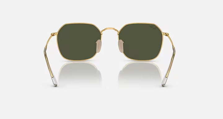 RAY-BAN JIM Arista Gold & Green Irregular Sunglasses For Unisex L