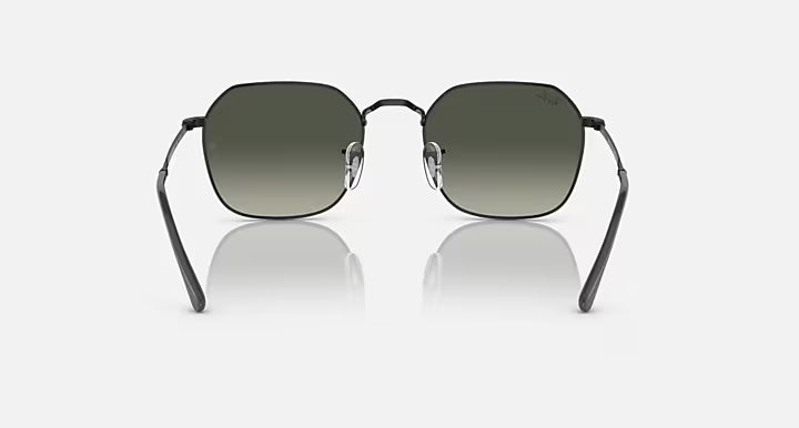 RAY-BAN JIM Black & Grey Irregular Sunglasses For Unisex L