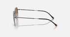 Ray-Ban JIM Gunmetal & Brown Irregular Sunglasses -Size 53