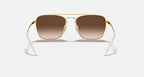 RAY-BAN RB3588 Brown On Gold & Brown Gradient Square Sunglasses For Men L