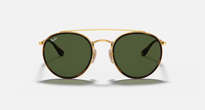 RAY-BAN Green Round Sunglasses- size 51