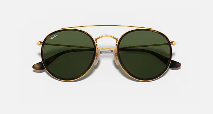 RAY-BAN Green Round Sunglasses- size 51
