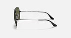 RAY-BAN Green  Aviator Sunglasses-Size 62