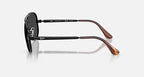 RAY-BAN AVIATOR MAX Black & Black Polarized Pilot Sunglasses For Unisex XL