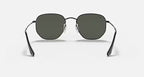 RAY-BAN HEXAGONAL FLAT LENSES Black & G-15 Green Irregular Sunglasses For Unisex XL