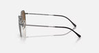 RAY-BAN JIM Gunmetal & Brown Irregular Sunglasses For Unisex L