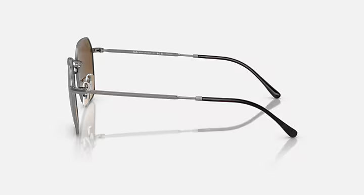 RAY-BAN JIM Gunmetal & Brown Irregular Sunglasses For Unisex L