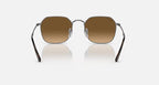 RAY-BAN JIM Gunmetal & Brown Irregular Sunglasses For Unisex L