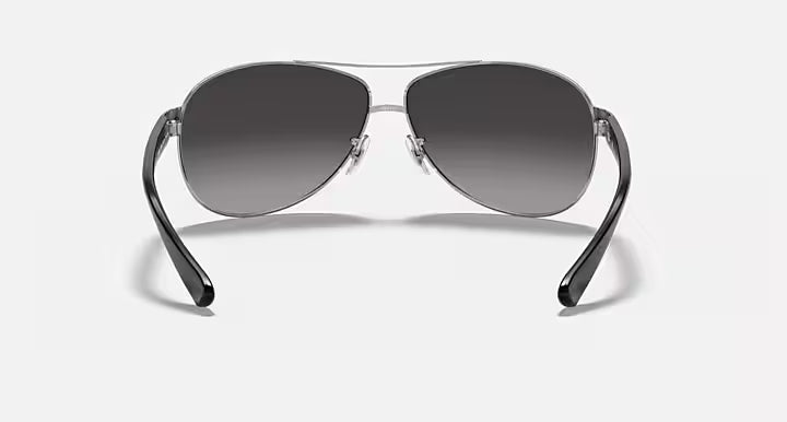 RAY-BAN RB3386 Silver & Grey Gradient Pilot Sunglasses For Men L