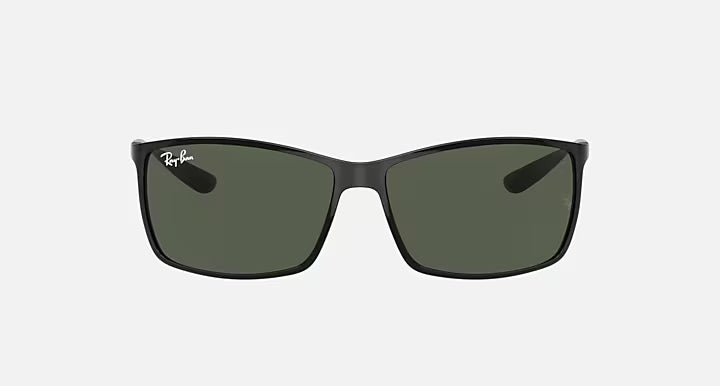 RAY-BAN RB4179 LITEFORCE Black & Green Classic Square Sunglasses For Men L