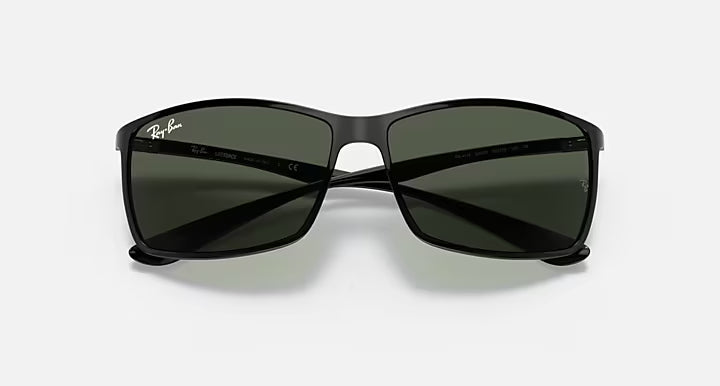 RAY-BAN RB4179 LITEFORCE Black & Green Classic Square Sunglasses For Men L