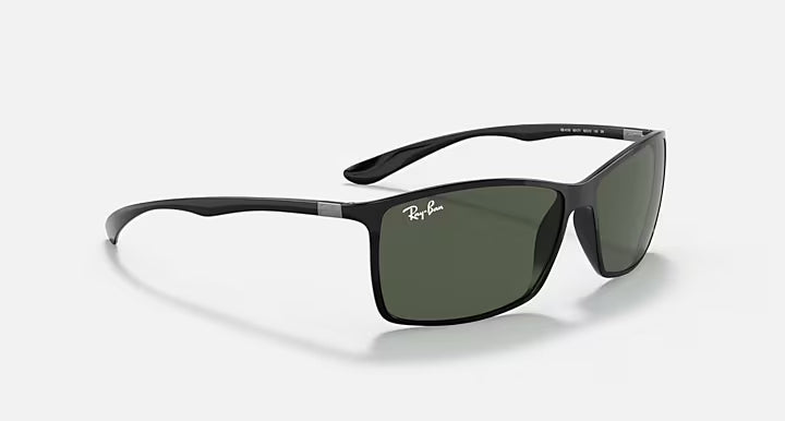 RAY-BAN RB4179 LITEFORCE Black & Green Classic Square Sunglasses For Men L