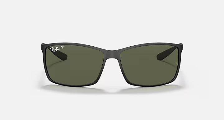 RAY-BAN RB4179 LITEFORCE Black & G-15 Green Square Sunglasses For Men L