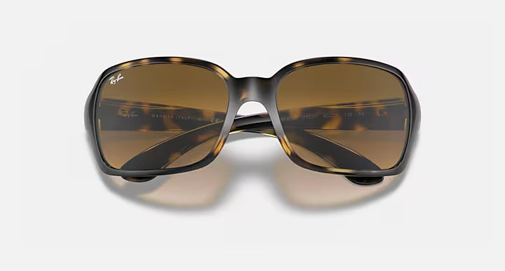 RAY-BAN RB4068 Light Havana & Light Brown Gradient  Square Sunglasses For Women M