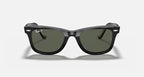 RAY-BAN ORIGINAL WAYFARER CLASSIC Black & Green Square Sunglasses For Unisex L