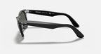 RAY-BAN ORIGINAL WAYFARER CLASSIC Black & Green Square Sunglasses For Unisex L