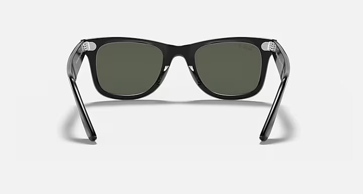 RAY-BAN ORIGINAL WAYFARER CLASSIC Black & Green Square Sunglasses For Unisex L