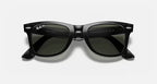 RAY-BAN ORIGINAL WAYFARER CLASSIC Black & Green Square Sunglasses For Unisex XXL