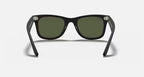 RAY-BAN ORIGINAL WAYFARER CLASSIC Black & G-15 Green Square Sunglasses For Unisex L