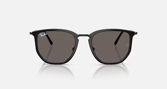 RAY-BAN RB4451 Black & Dark Grey Irregular Sunglasses For Unisex XXL