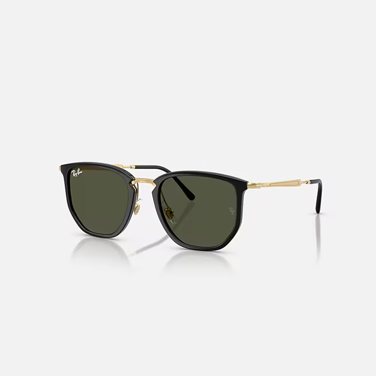 RAY-BAN RB4451 Black & Green Irregular Sunglasses For Unisex XXL