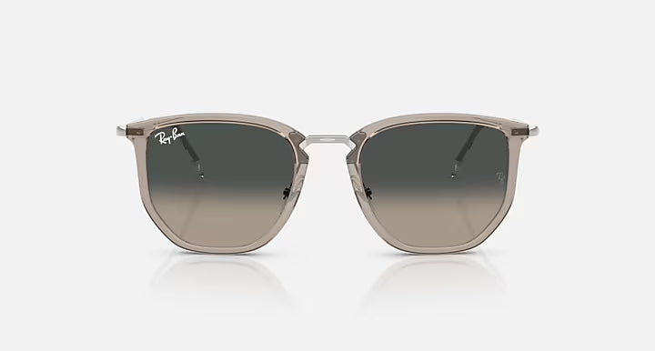 RAY-BAN RB4451 Transparent Grey & Grey Gradient Irregular Sunglasses For Unisex L