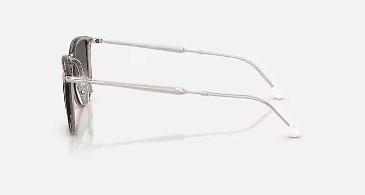 RAY-BAN RB4451 Transparent Grey & Grey Gradient Irregular Sunglasses For Unisex L