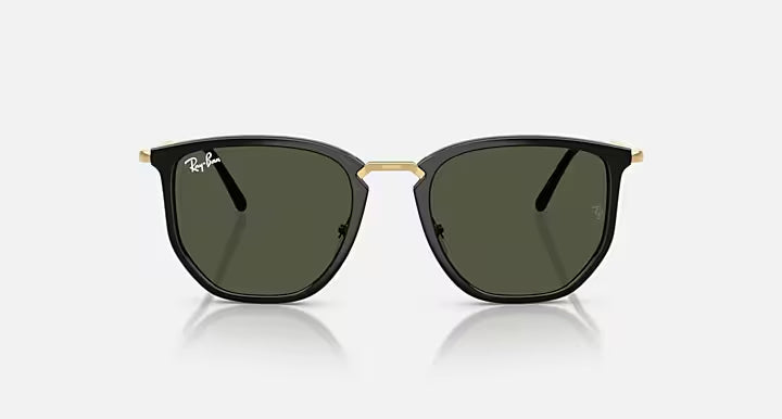 RAY-BAN RB4451 Black & Green Irregular Sunglasses For Unisex L