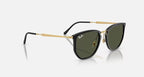 RAY-BAN RB4451 Black & Green Irregular Sunglasses For Unisex L