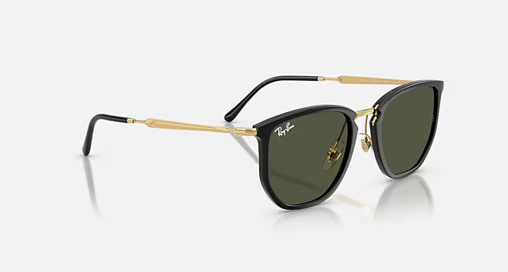 RAY-BAN RB4451 Black & Green Irregular Sunglasses For Unisex L