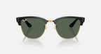 RAY-BAN CLUBMASTER REVERSE Black On Arista & Dark Green Square Sunglasses For Unisex S