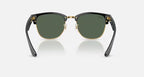 RAY-BAN CLUBMASTER REVERSE Black On Arista & Dark Green Square Sunglasses For Unisex S