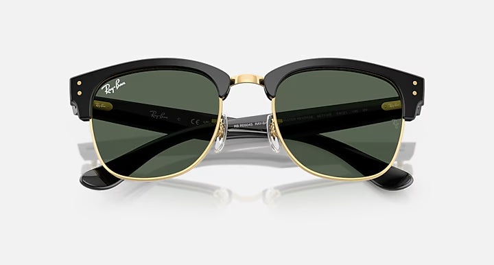 RAY-BAN CLUBMASTER REVERSE Black On Arista & Dark Green Square Sunglasses For Unisex S