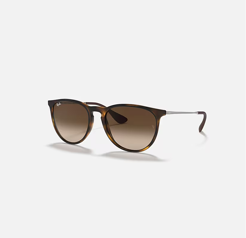 RAY-BAN ERIKA CLASSIC Rubber Havana & Brown Phantos Sunglasses For Women M