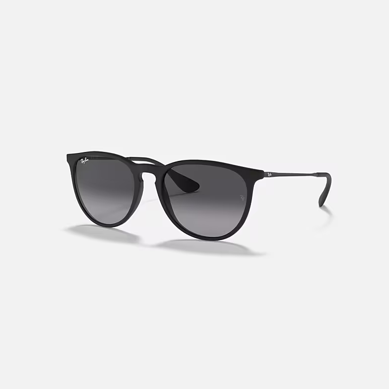 RAY-BAN ERIKA CLASSIC Rubber Black & Grey Gradient Phantos Sunglasses For Women M