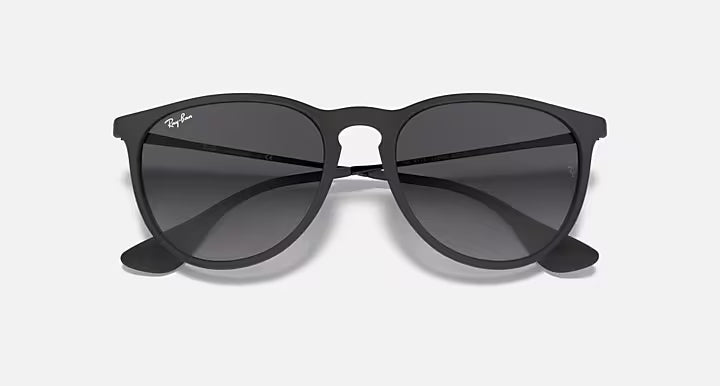 RAY-BAN ERIKA CLASSIC Rubber Black & Grey Gradient Phantos Sunglasses For Women M