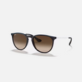 RAY-BAN ERIKA CLASSIC Blue & Brown Gradient Phantos Sunglasses For Women M