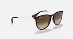 RAY-BAN ERIKA CLASSIC Blue & Brown Gradient Phantos Sunglasses For Women M
