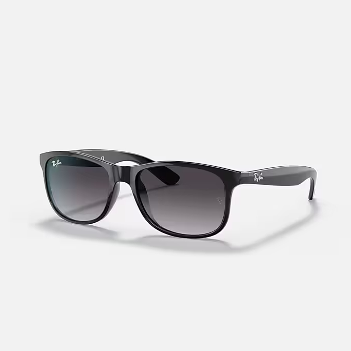RAY-BAN ANDY Black & Grey Gradient Square Sunglasses For Men M