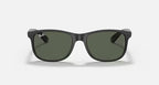 RAY-BAN ANDY Black & Green Square Sunglasses For Men M